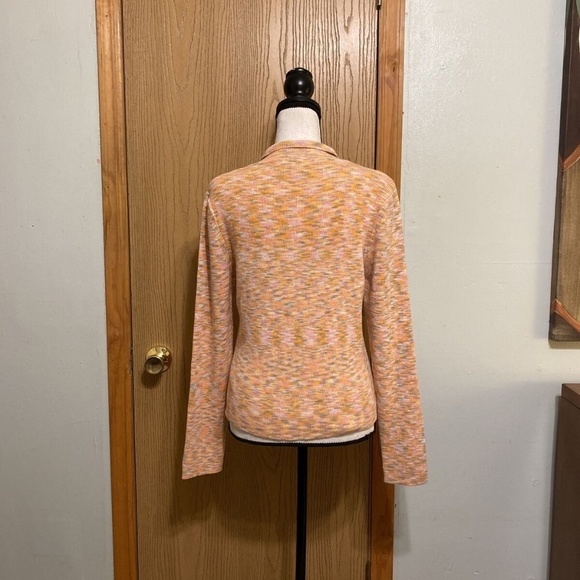 ASOS Design Size 8 w/Space Dye Print 100% Acrylic Long Sleeve Cardigan Sweater - Picture 3 of 5